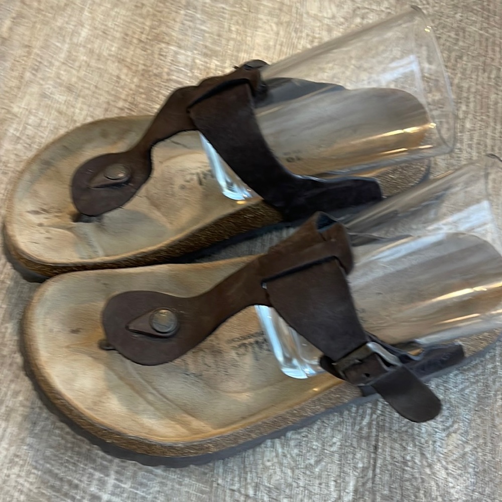 Ladies Brown leather Betula shoes, by Birkenstock size 40